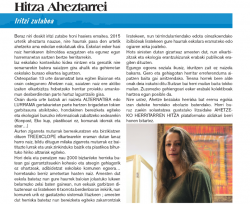 AHETZEKO EGIAK 2019 / PAROLE AUX AHEZTAR