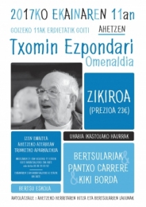 dimanche 11 juin à ahetze hommage à TXOMIN EZPONDA 